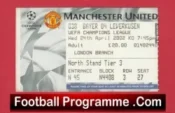 Manchester United v Bayern Munich 2002 – Match Ticket