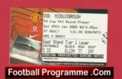 Manchester United v Middlesbrough 2005 – FA Cup Match Ticket