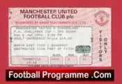 Manchester United v Sunderland 1996 – Football Ticket