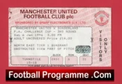 Manchester United v Sunderland 1996 – Football Ticket