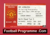 Manchester United v Wimbledon 1999 – Football Ticket (Copy)