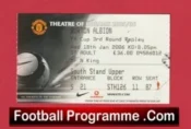 Manchester United v Burton Albion 2006 – Match Ticket Replay