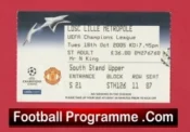Manchester United v Lille OSC 2005 – Match Ticket