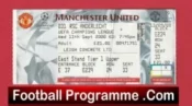 Manchester United v Anderlecht 2000 – Football Ticket