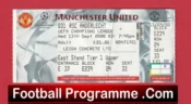 Manchester United v Anderlecht 2000 – Football Ticket