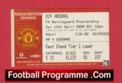 Manchester United v Arsenal 2002 – Football Ticket