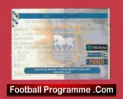 Ipswich Town v Manchester United 2002 – Football Ticket