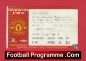 Manchester United v Arsenal 2002 – Match Ticket
