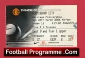 Manchester United v Birmingham City 2006 – Football Ticket