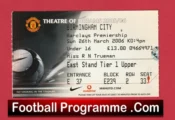 Manchester United v Birmingham City 2006 – Football Ticket