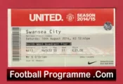 Manchester United v Swansea City 2014 – Football Ticket