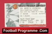 Manchester United v Bayern Munich 2002 – Football Ticket