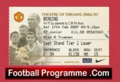 Manchester United v Reading 2007 – Football Ticket
