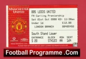 Manchester United v Leeds United 2000 – Football Ticket