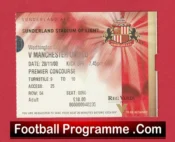 Sunderland v Manchester United 2000 – Match Ticket