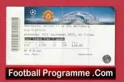 Manchester United v VFL Wolfsburg 2015 - Football Ticket