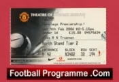 Manchester United v Fulham 2006 – Match Ticket