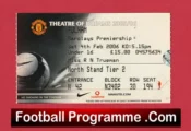 Manchester United v Fulham 2006 – Match Ticket