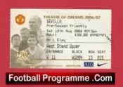 Manchester United v Sevilla 2006 – Pre Season Match Ticket