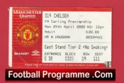 Manchester United v Chelsea 2000 – Football Ticket