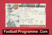 Manchester United v Juventus 2003 – Football Ticket