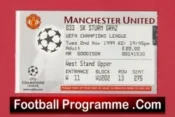 Manchester United v Sturm Graz 1999 – Football Ticket