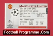 Manchester United v Sturm Graz 1999 – Football Ticket