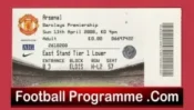 Manchester United v Arsenal 2008 – Football Ticket