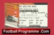 Manchester United v Debreceni 2005 – Match Ticket