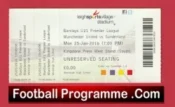 Manchester United v Sunderland 2016 – Football Ticket U21