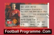 Manchester United v Leeds United 2004 – Football Ticket