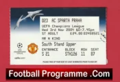 Manchester United v Sparta Prague 2004 – Football Ticket