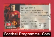 Manchester United v Southampton 2004 – Football Ticket