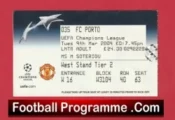 Manchester United v Porto FC 2004 – Football Ticket