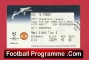 Manchester United v Porto FC 2004 – Football Ticket