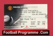 Manchester United v Liverpool 2006 – Match Ticket
