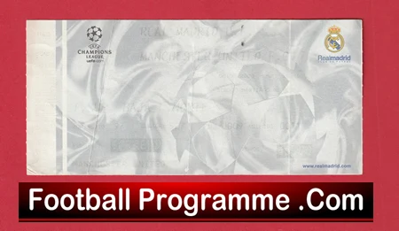 Real Madrid v Manchester United 2003 - Football Ticket Spain - Image 2