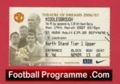 Manchester United v Middlesbrough 2007 – FA Cup Match Ticket