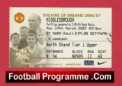 Manchester United v Middlesbrough 2007 – FA Cup Match Ticket