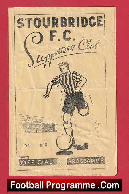 Stourbridge v Hinckley 1949 - 1940s Programmes - Image 2