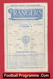 Glasgow Rangers v Dunfermline Athletic 1955 – 1950s