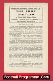 British Army v Ireland 1957 – at Leeds United + Bobby Charlton