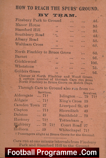 Tottenham Hotspur Spurs Official Handbook 1936 - 1937 - Image 3