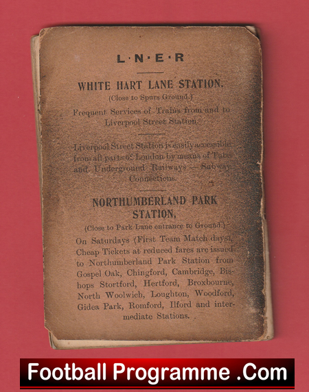 Tottenham Hotspur Spurs Official Handbook 1936 - 1937 - Image 5