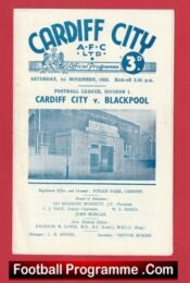 Cardiff City v Blackpool 1952