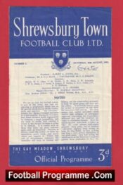 Shrewsbury Town v Exeter City 1952 – 1950s