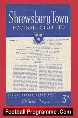 Shrewsbury Town v Exeter City 1952 - 1950s