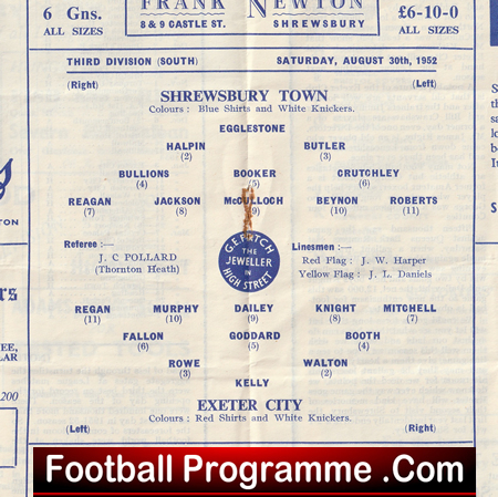 Shrewsbury Town v Exeter City 1952 - 1950s - Image 3