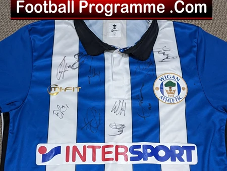 Wigan Athletic Multi Signed Autographed Football Shirt 2014 2015 - Image 3