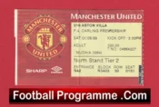 Manchester United v Aston Villa 1999 – Treble Season Ticket